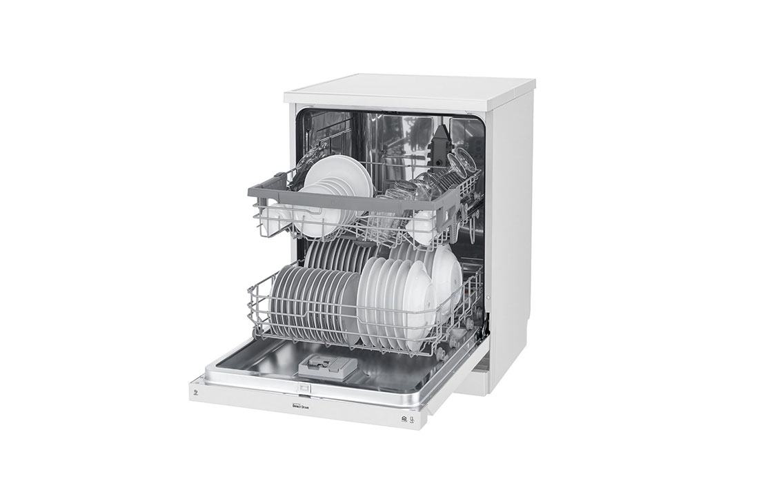 LG Lave-vaisselle LG QuadWash™, 14 couverts, EasyRack™ Plus, Moteur Inverter Direct Drive, efficacité énergétique A++, SmartThinQ, DFB512FW, thumbnail 8