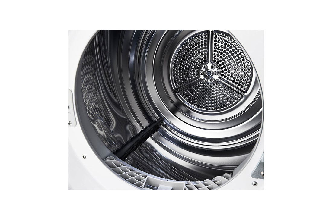 LG Sèche-linge à chargement frontal de 9 kg, blanc, doté d’un moteur Inverter Direct Drive, d’un système Sensor Dry, d’un éclairage LED et d’une technologie Smart Diagnosis, RC9066A3F, thumbnail 4