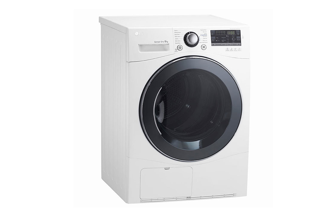 LG Sèche-linge à chargement frontal de 9 kg, blanc, doté d’un moteur Inverter Direct Drive, d’un système Sensor Dry, d’un éclairage LED et d’une technologie Smart Diagnosis, RC9066A3F, thumbnail 7