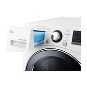 LG Sèche-linge à chargement frontal de 9 kg, blanc, doté d’un moteur Inverter Direct Drive, d’un système Sensor Dry, d’un éclairage LED et d’une technologie Smart Diagnosis, RC9066A3F, thumbnail 3