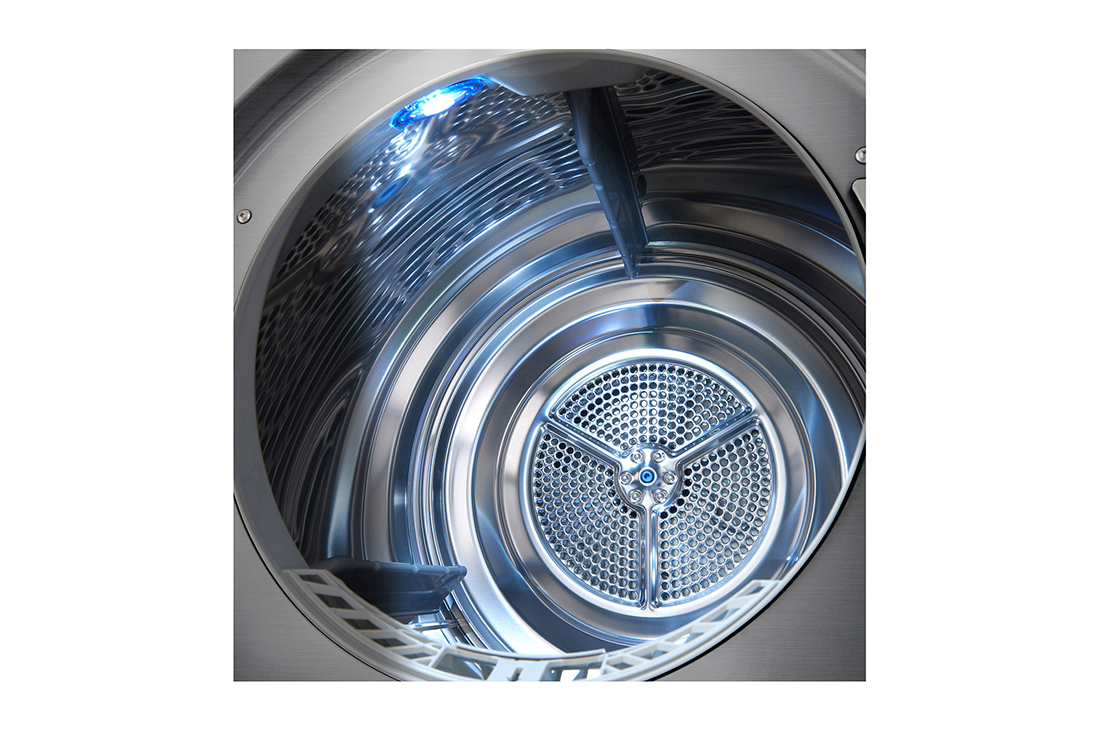 LG Sèche-linge 9 kg à pompe à chaleur, Dual Inverter ThinQ VCM, Drum detail, RH90V9PV8N, thumbnail 7
