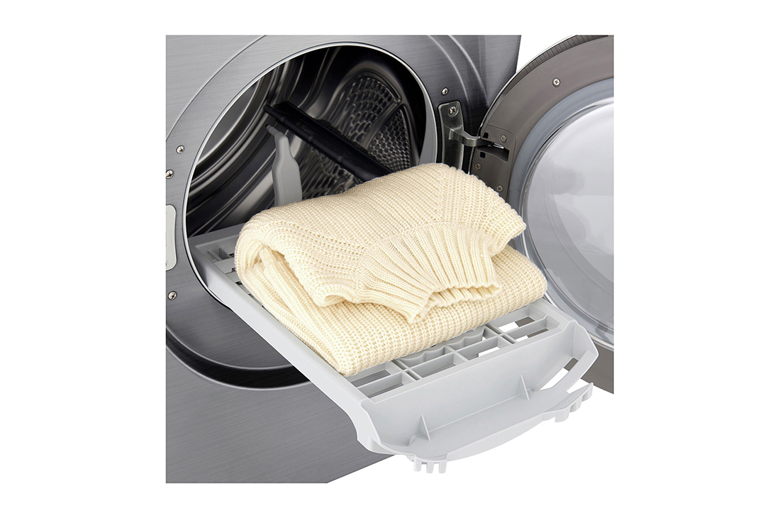 LG Sèche-linge 9 kg à pompe à chaleur, Dual Inverter ThinQ VCM, Drum detail, RH90V9PV8N, thumbnail 8