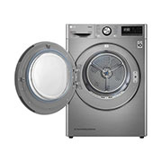 LG Sèche-linge 9 kg à pompe à chaleur, Dual Inverter ThinQ VCM, Front open view, RH90V9PV8N, thumbnail 2
