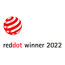 Logo Reddot Design Award, iF Design Award et Trusted Reviews.
