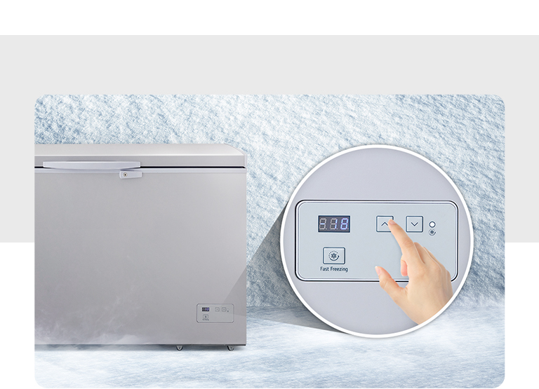 Appuyez sur le bouton du réfrigérateur pour paramétrer