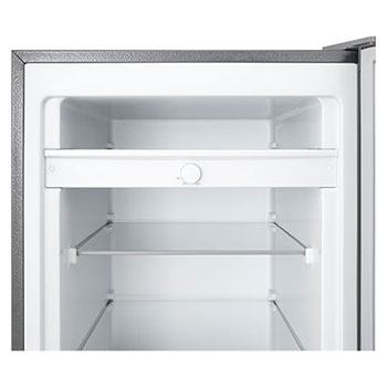 LG Réfrigérateur-congélateur vertical 200&nbsp;L Prime argent, Vue détaillée du congélateur vertical LG GCFB174MQCM , GCFB204MQCM, thumbnail 4