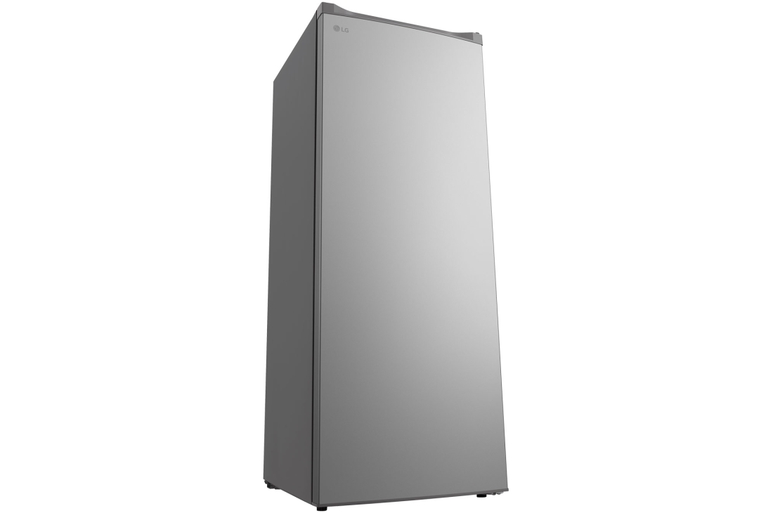 LG Réfrigérateur-congélateur vertical 200&nbsp;L Prime argent, Vue en angle gauche du congélateur vertical LG GCFB174MQCM , GCFB204MQCM, thumbnail 6