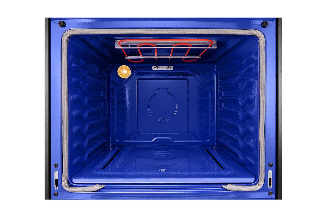 LG Cuisinière à gaz, 6 brûleurs à allumage automatique alimentés par une plaque de fonte émaillée, d’un revêtement supérieur en verre, d’une capacité de four de 153 litres et de la fonction EasyClean (Four), LF762S, thumbnail 9