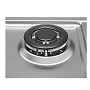 LG Cuisinière à gaz, 6 brûleurs à allumage automatique alimentés par une plaque de fonte émaillée, d’un revêtement supérieur en verre, d’une capacité de four de 153 litres et de la fonction EasyClean (Four), LF762S, thumbnail 7