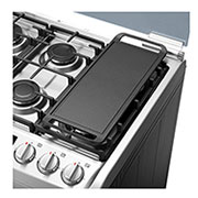 LG Cuisinière à gaz, 6 brûleurs à allumage automatique alimentés par une plaque de fonte émaillée, d’un revêtement supérieur en verre, d’une capacité de four de 153 litres et de la fonction EasyClean (Four), LF762S, thumbnail 8