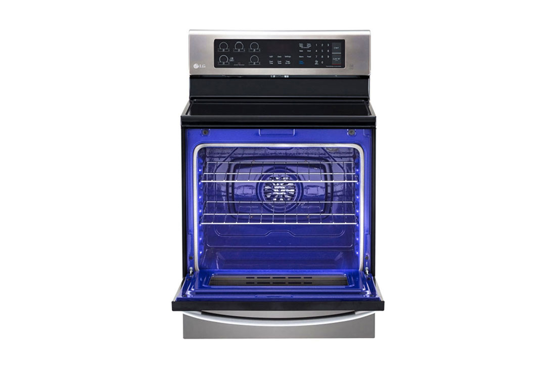 LG Four électrique de 6,3 pi.cu doté de 5 plaques de cuisson autonomes céramique, d’une grande capacité et d’un système de cuisson à convection, LRE3163ST, thumbnail 7