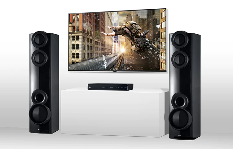 LG SYSTÈME HOME CINÉMA DOTÉ D’UNE PUISSANCE DE SORTIE DE 1000 W, DE 4.2 CANAUX, D’UN DOUBLE CAISSON DE BASSES, D’UNE ENTRÉE AUXILIAIRE ET DE L’ENREGISTREMENT DIRECT USB, LHD675, thumbnail 1