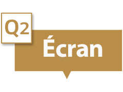 La zone de texte indique « Affichage ».