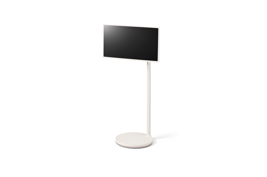 LG TV LG StandbyME | 2023 | 27'' (68 cm) | Processeur α7 Gen4 AI 4K, Vue latérale à 15 degrés du mode horizontal avec un écran orienté vers la gauche, 27ART10AKPL, thumbnail 10