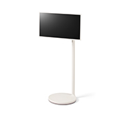 LG TV LG StandbyME | 2023 | 27'' (68 cm) | Processeur α7 Gen4 AI 4K, Vue latérale à 15 degrés du mode horizontal avec un écran orienté vers la gauche, 27ART10AKPL, thumbnail 10