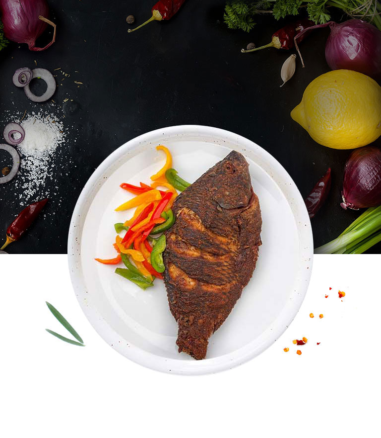 Savoureux poisson suya grillé