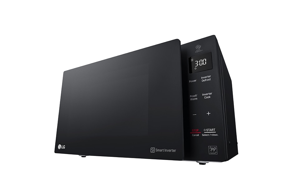 LG Four à microondes de 25 litres, Noir, technologie Smart Inverter avec 10 ans de garantie