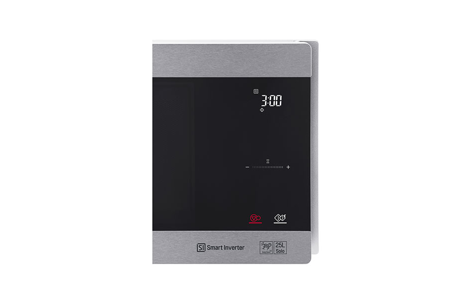 LG Four à micro-ondes de 25 litres, argent, technologie Smart Inverter avec 10 ans de garantie, gril, cuisson automatique intelligente, écran tactile en verre, Dual Control, éclairage LED, MS2595CIS, thumbnail 7