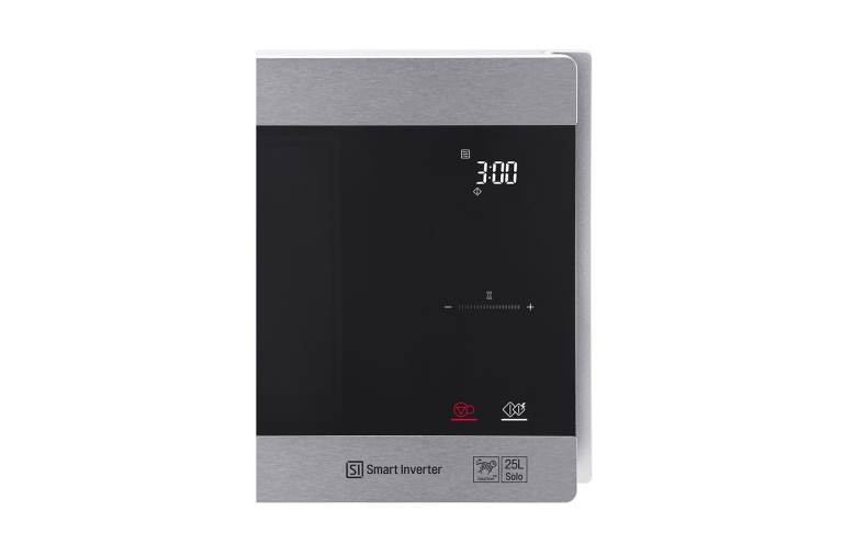 LG Four à micro-ondes de 25 litres, argent, technologie Smart Inverter avec 10 ans de garantie, gril, cuisson automatique intelligente, écran tactile en verre, Dual Control, éclairage LED, MS2595CIS, thumbnail 7