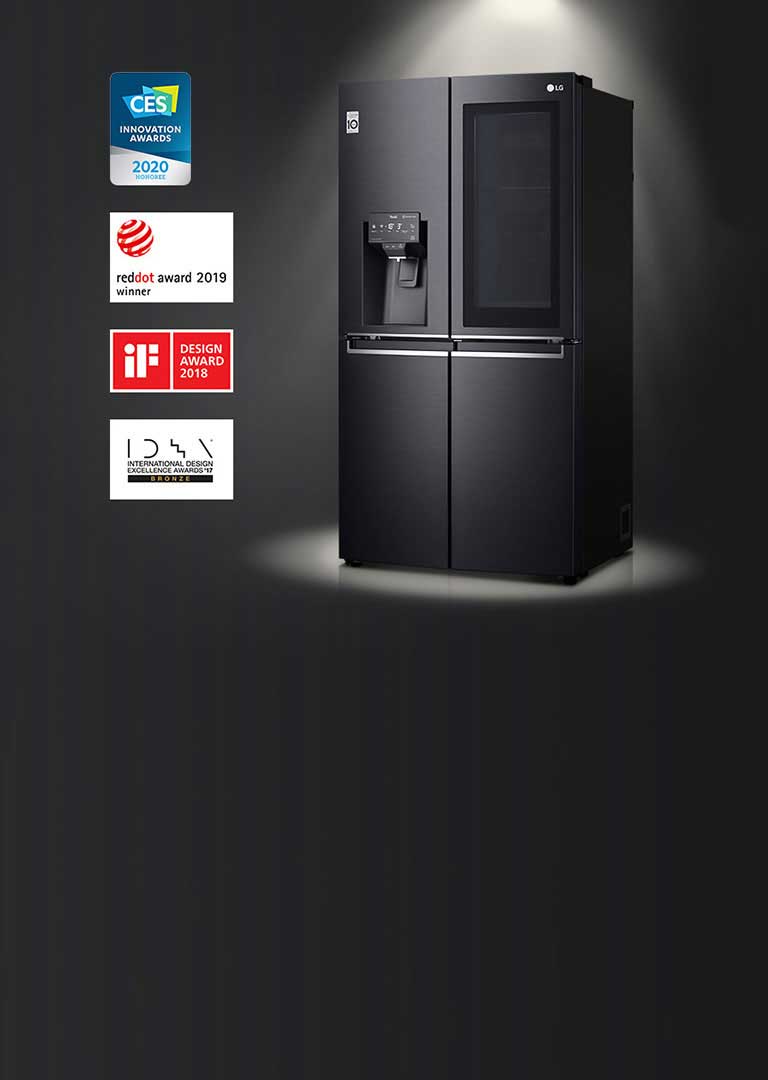 LG 674 l, Réfrigérateur Side by Side, Compresseur Smart Inverter, Flux d' air multiple, Smart Diagnosis™