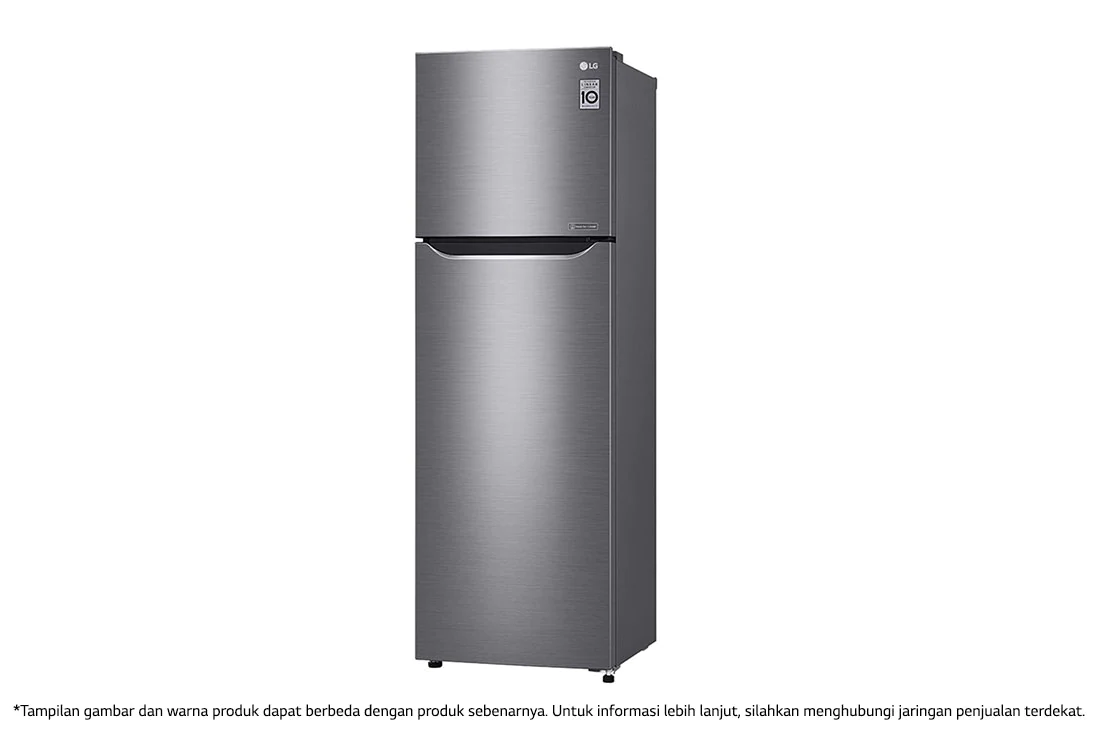 LG Réfrigérateur à deux portes de 272 litres, d’une capacité brute/nette de 254 litres, d’un compresseur à onduleur Smart Inverter et de la technologie Door Cooling+™, GN-G272SLCB - Vue de droite, GN-G272SLCB, thumbnail 2