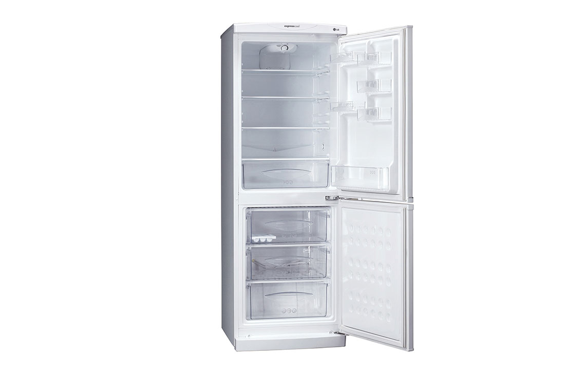 LG Réfrigérateur de 227 litres avec compartiment congélateur inférieur, Refroidissement direct, Éclairage LED sans chaleur, Clayette en verre trempé, GC-269VL, thumbnail 2