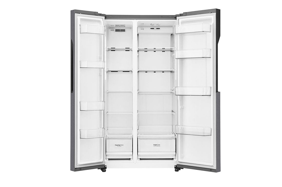 LG Réfrigérateur américain d’une capacité de 679 litres avec compresseur linéaire à onduleur, flux d’air multiple, capteurs numériques multiples, congélation Express, Smart Diagnosis™, GC-B247KQDV, thumbnail 3