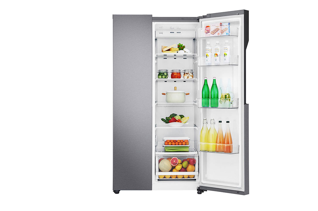 LG Réfrigérateur américain d’une capacité de 679 litres avec compresseur linéaire à onduleur, flux d’air multiple, capteurs numériques multiples, congélation Express, Smart Diagnosis™, GC-B247KQDV, thumbnail 8