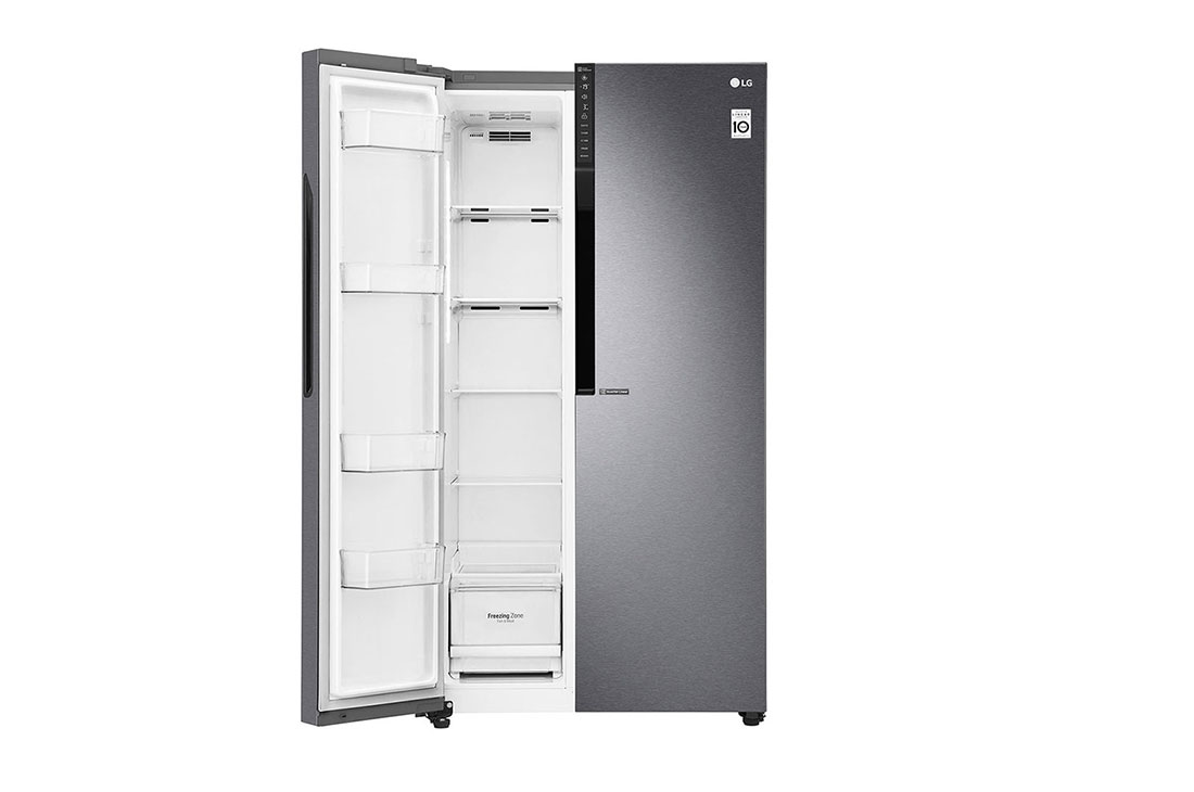 LG Réfrigérateur américain d’une capacité de 679 litres avec compresseur linéaire à onduleur, flux d’air multiple, capteurs numériques multiples, congélation Express, Smart Diagnosis™, GC-B247KQDV, thumbnail 9