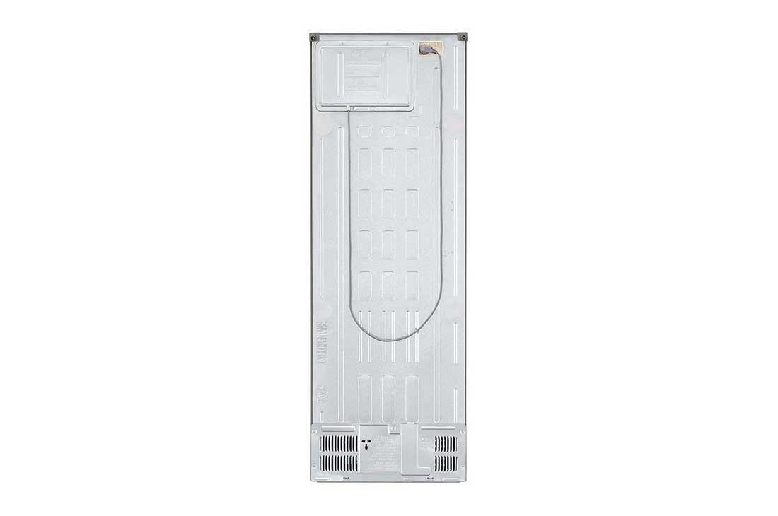 LG Réfrigérateur 306 l nets à 2 portes avec congélateur en bas et compresseur Smart Inverter, vue arrière du condensateur, ouvert, GC-B369NLJM, thumbnail 15