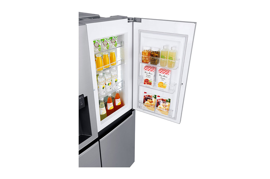 LG Réfrigérateur américain de 668 litres, couleur argent, compresseur linéaire à onduleur, fonction Door in Door™, Hygiene Fresh +, Fin, Distributeur d’eau et de glaçons, GC-J247SLLV, thumbnail 5
