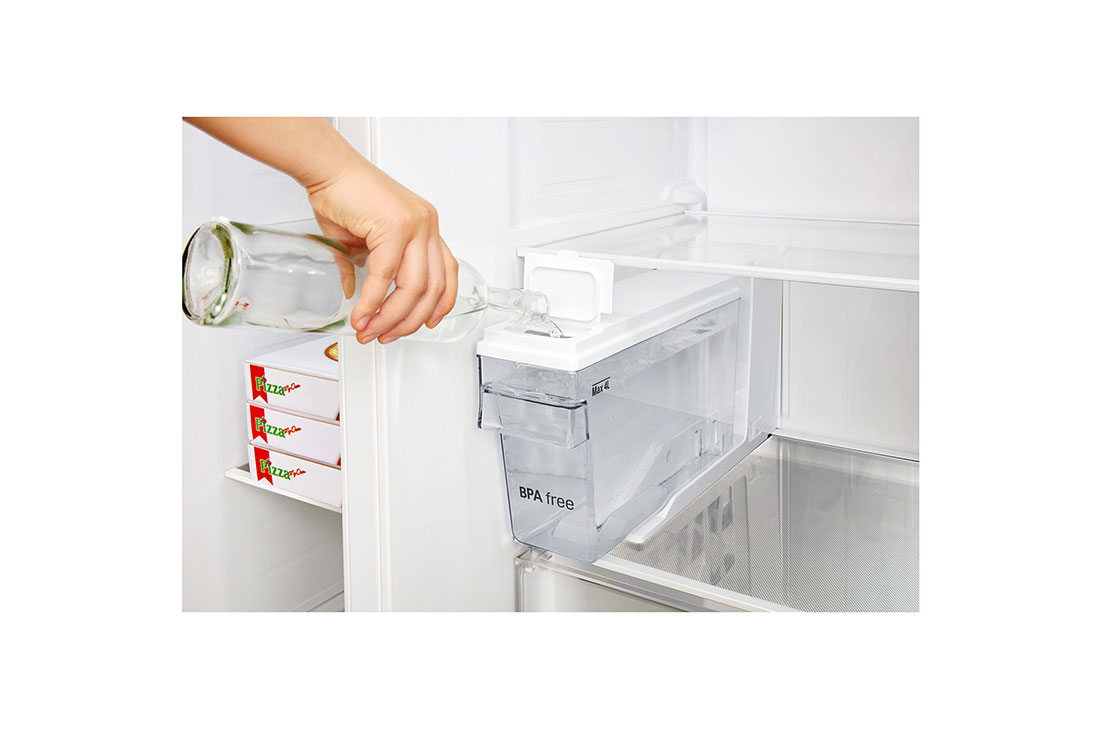 LG Réfrigérateur américain de 668 litres, couleur argent, compresseur linéaire à onduleur, fonction Door in Door™, Hygiene Fresh +, Fin, Distributeur d’eau et de glaçons, GC-J247SLLV, thumbnail 8