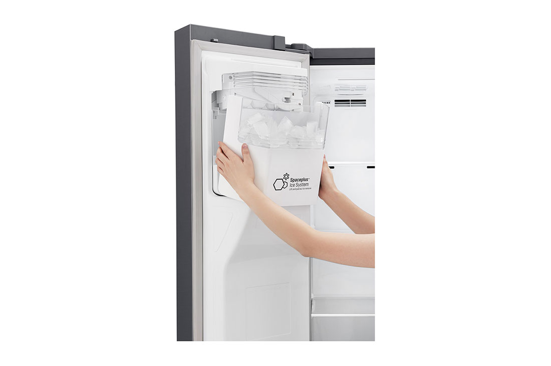 LG Réfrigérateur américain de 668 litres, couleur argent, compresseur linéaire à onduleur, fonction Door in Door™, Hygiene Fresh +, Fin, Distributeur d’eau et de glaçons, GC-J247SLLV, thumbnail 11