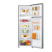 LG 279L, Réfrigérateur Congélateur Supérieur, Compresseur Linéaire Inverter, Refroidissement de Porte, Bac à Glace Mobile, GN-G222SLCB, thumbnail 2