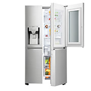 LG Toquez deux fois, Voir l’intérieur, InstaView Door-in-Door™ 668 l, Compresseur linéaire Inverter, Réfrigérateur DoorCooling+™, LG GC-X247CSAV 668 Ltr Door in Door Refrigerator front open , GC-X247CSAV, thumbnail 2