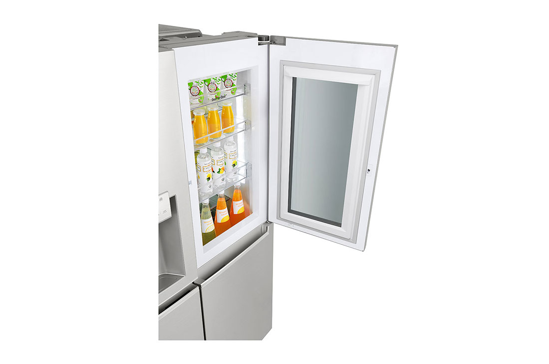 LG Toquez deux fois, Voir l’intérieur, InstaView Door-in-Door™ 668 l, Compresseur linéaire Inverter, Réfrigérateur DoorCooling+™, LG GC-X247CSAV 668 Ltr Door in Door Refrigerator top side, GC-X247CSAV, thumbnail 6