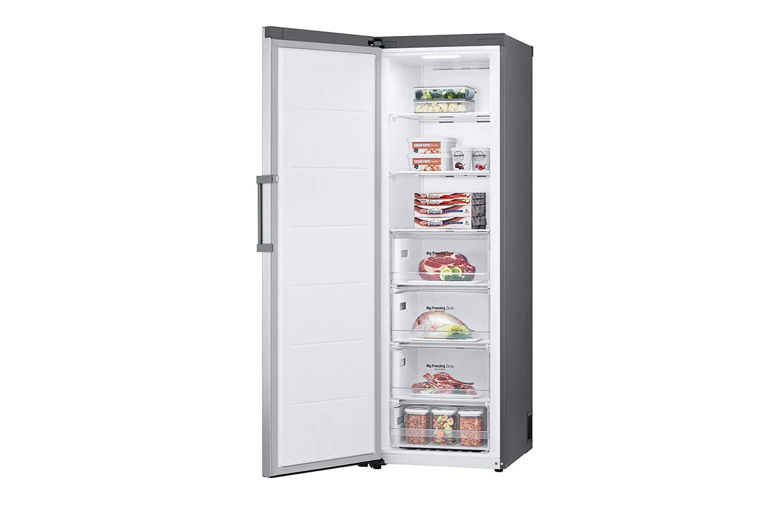 LG Congélateur à une porte, 324 L, Compresseur Smart Inverter, Refroidissement linéaire, One Door Freezer, 321L, Smart Inverter Compressor, Linear Cooling, Door Cooling+, GC-B414ELFM, thumbnail 5
