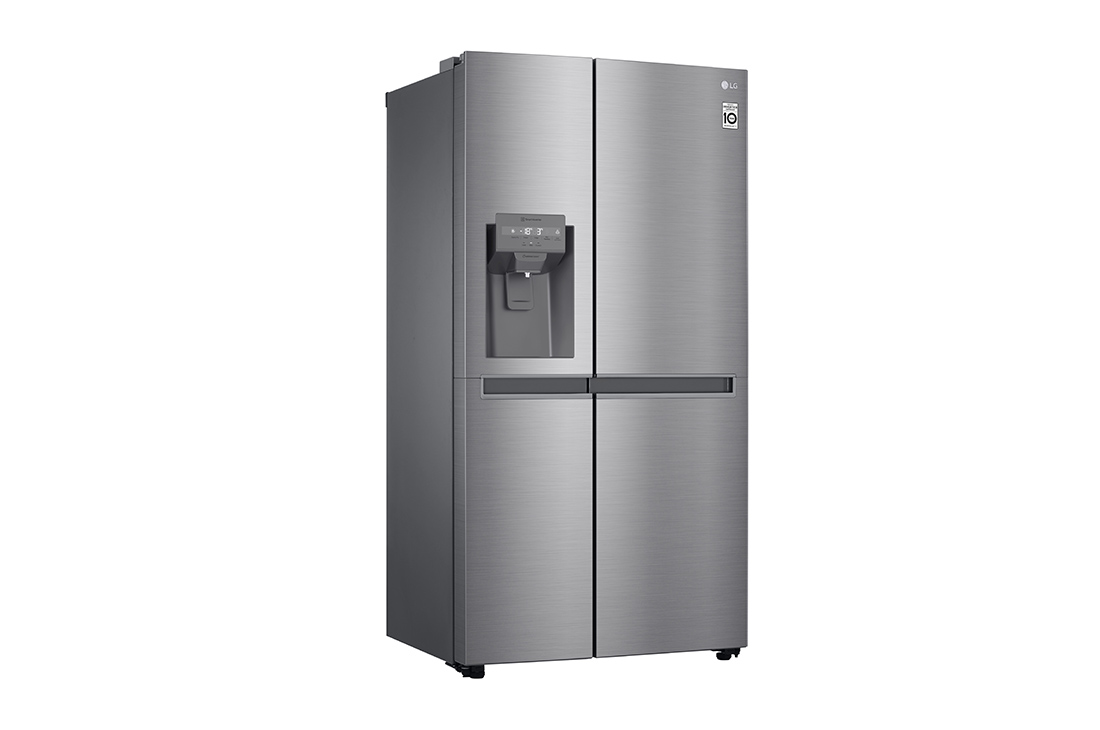 LG 674 l | Réfrigérateur Side by Side |Compresseur Smart Inverter |Flux d’air multiple |Smart Diagnosis™, front open view, GC-L257SLRL, thumbnail 8