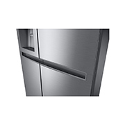 LG 674 l | Réfrigérateur Side by Side |Compresseur Smart Inverter |Flux d’air multiple |Smart Diagnosis™, dispenser left side view, GC-L257SLRL, thumbnail 6
