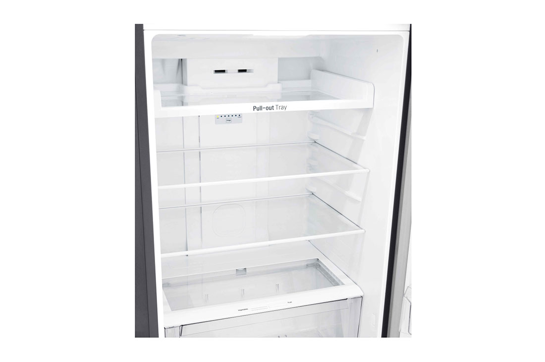 LG Réfrigérateur 2 portes | Compresseur Smart Inverter | 395L | Gris | flux d’air multiple | Door Cooling+™ | Compartiment congélateur supérieur, GL-C502HLCL, GL-C502HLCL, thumbnail 4