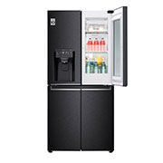 LG 508(L) | InstaView Door-in-Door™| Compresseur linéaire Inverter | Réfrigérateur américain | SmartThinQ™, front view with door open , GC-X22FTQLL, thumbnail 3