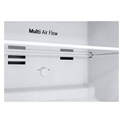 LG 235L Top Freezer Fridge en acier Dark Graphite , Rear view, GV-B212PLGB, thumbnail 4