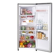 LG Réfrigérateur à une porte de 199 litres doté d’une plus grande capacité, Vue ouverte de face avec contenu, GN-Y331SLS, thumbnail 2