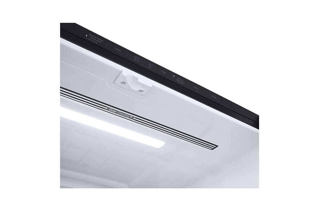 LG Verre noir InstaView, Réfrigérateur à porte française, Acier noir essence, Display View, GC-X24FFCAB, thumbnail 6