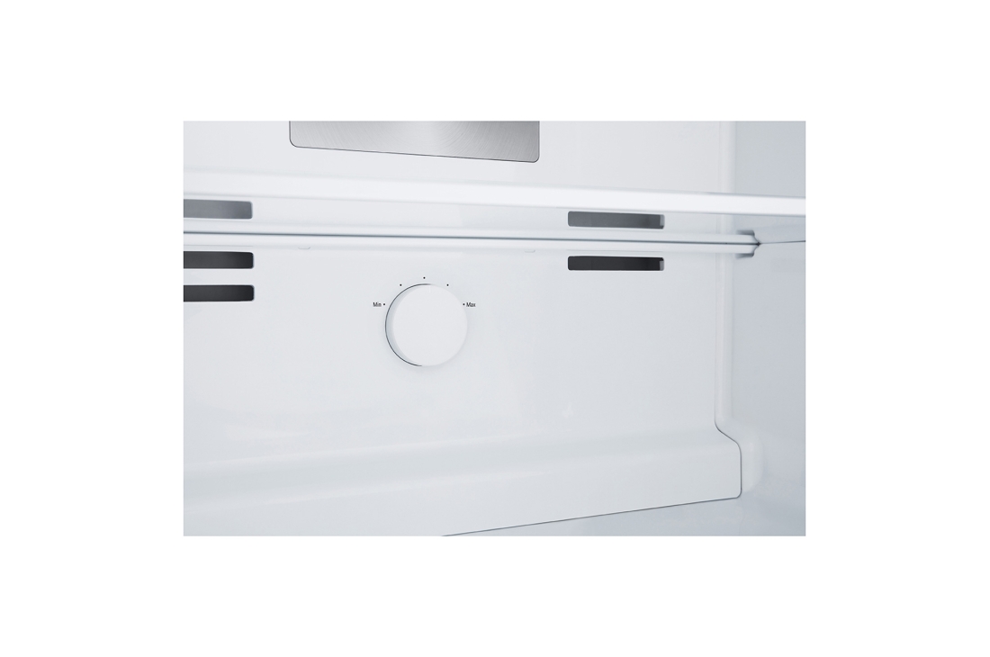 LG 423(L) | Top Freezer Refrigerator |Smart Inverter Compressor | LinearCooling™ | DoorCooling+™, detail view of temperature control knob, GN-F392PFAK, thumbnail 5