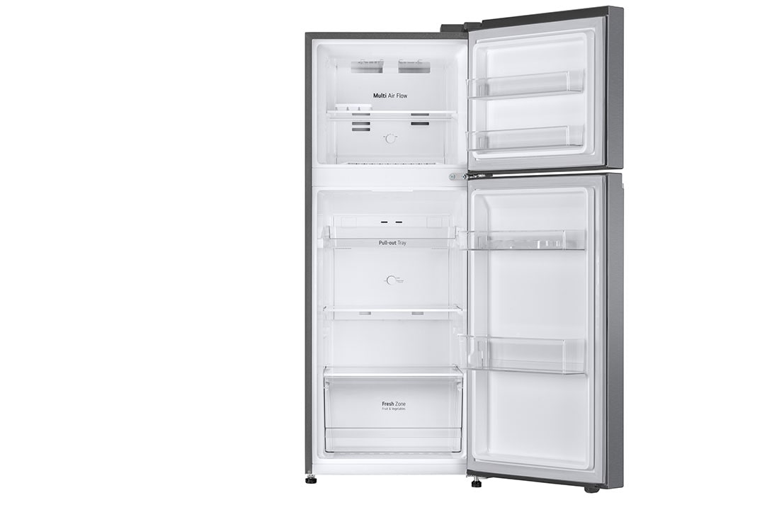 LG 260L Réfrigérateur avec compartiment congélateur supérieur en argent platine3 Acier, GL-B242PQKB, GL-B242PQKB, thumbnail 2