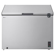 LG Congélateur coffre 291 L Argent, Vue avant à moitié du congélateur coffre LG, GCFB305BQCF, thumbnail 2