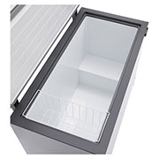 LG Congélateur coffre 291 L Argent, Vue intérieure de l’espace pour accessoire du congélateur coffre LG, GCFB305BQCF, thumbnail 6