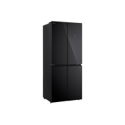 LG Réfrigérateur multi-portes 400 L en verre noir, vue de gauche du réfrigérateur lg multi-portes, GCFB41FPLAM, thumbnail 8