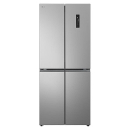 Réfrigérateur multi-portes 400 L en verre noir